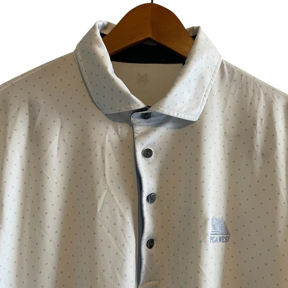 Greyson PGA West Golf Polo Shirt Mens Extra Large XL Wolf Print Performance - Picture 2 of 7